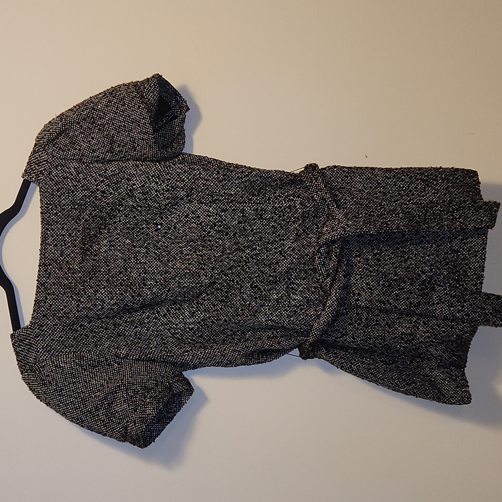 Black and white tweed shirt